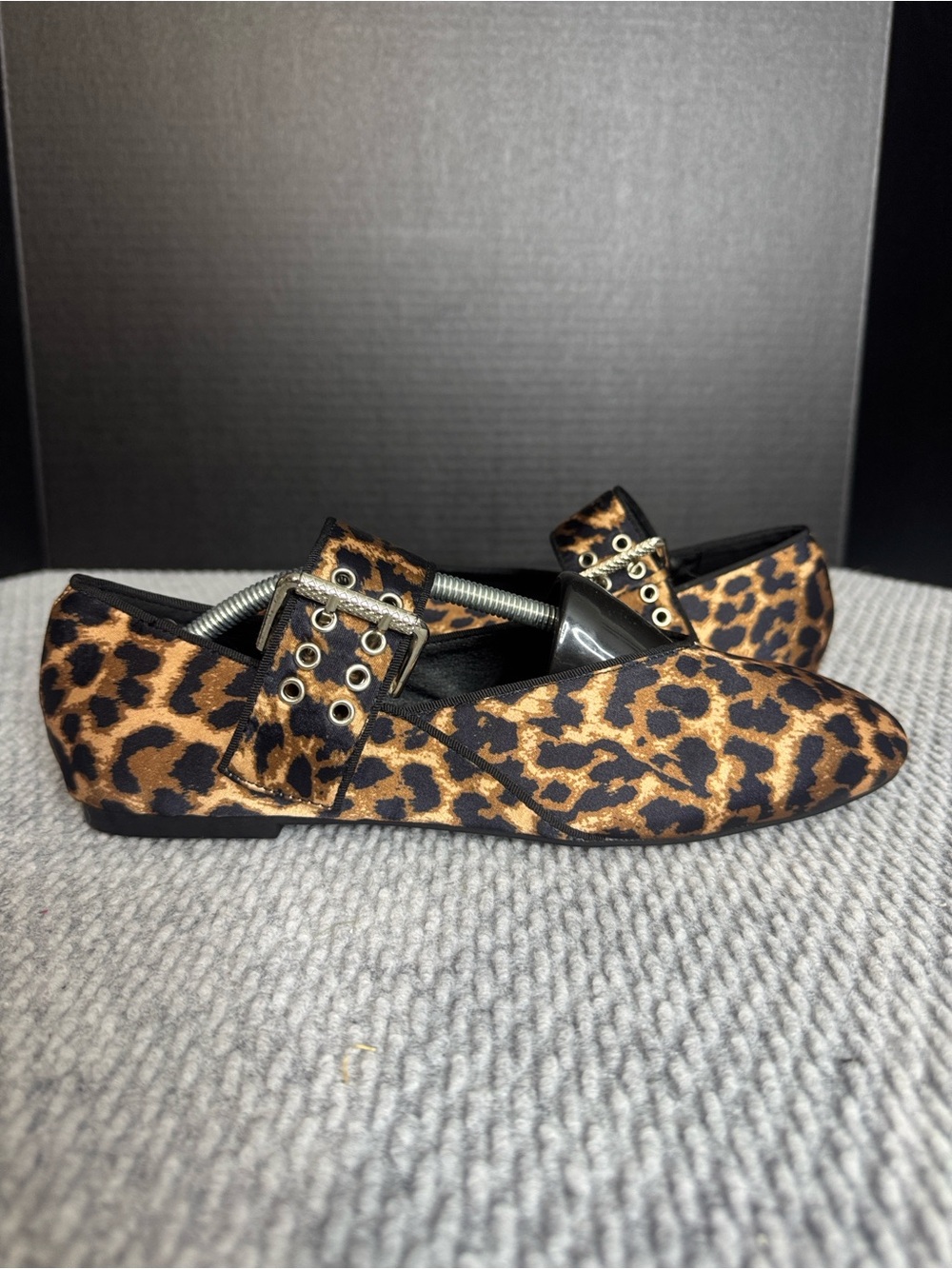 Zara Leopard Ballet Flats Sz 10